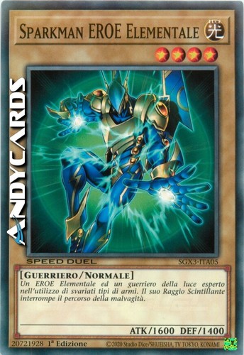 Sparkman eroe elementale - sparkman,