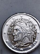 Moneta Da 2 Euro Di Dante Alighieri Del 2002con Evidenti Errori Di Conio Per Col