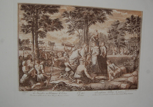 Gravure sacrifice en - le,