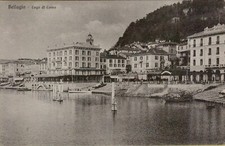 66778A CARTOLINA   DI  BELLAGIO LAGO DI COMO RETRO ROVINATO