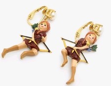 Orecchini a goccia clip nuovi