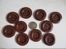 10 Bottoni in legno. Misura