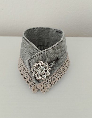Bracciale jeans grigio - in,