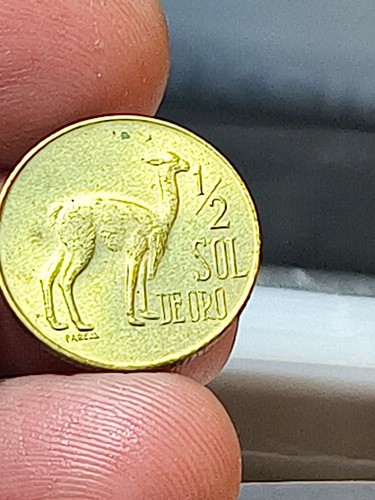 Perù sol oro 1972 - perù, 1/2