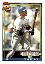 card baseball 1991 Topps #44 Mike Felder