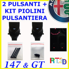 2 PULSANTI +8 PIOLINI alfa 147 GT pulsante pulsantiera alzavetri finestrino tast