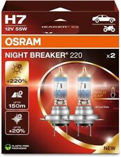 OSRAM NIGHT BREAKER H7 CON 220% DI LUMINOSITA' IN PIU'  - 2 LAMPADE ALOGENE - 64