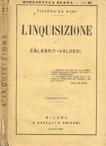 Inquisizione i - e,
