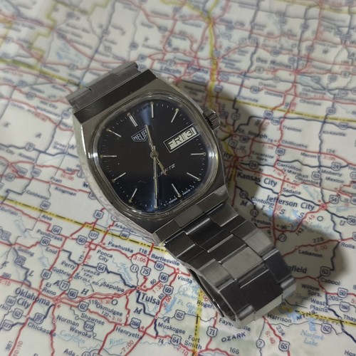 Heuer day date - heuer, quartz