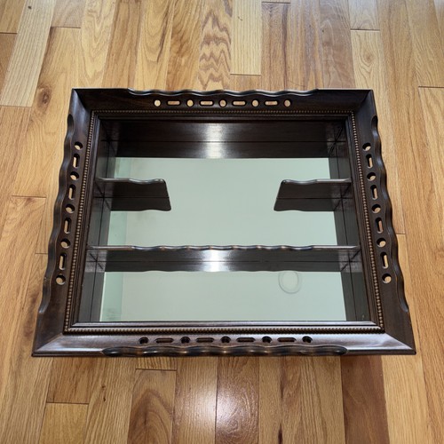 Vtg mcm specchio legno appeso - legno,
