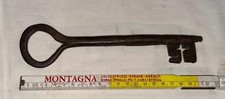 Antica chiave da portone in ferro grande 21 cm artigianale