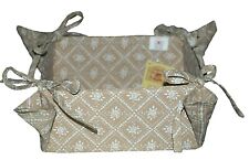 Cestino pane porta panini cotone lavabile fantasia rose Angelica Home & Country