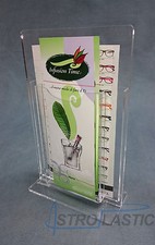 Porta menù a T in plexiglass