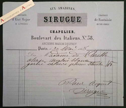 Sirugue 1868 aux amazones - sirugue,