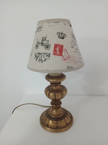 Lampada lume abat jour - abat-jour, legno