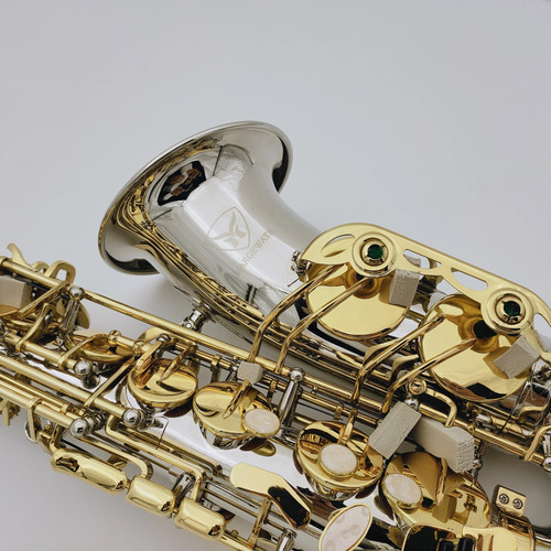 Alto saxophone brass silver - saxophone,