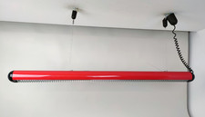 PortaLampada tubo 1 Neon Disano uffici/scrivania tavolo vintage'80 160cm RED-80I