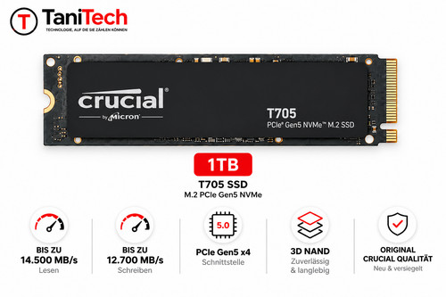 Crucial t705 ssd 1tb pcie - t705, m.2