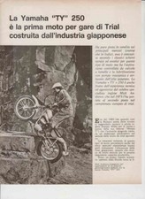 advertising Pubblicità- MOTO YAMAHA TY 250 1974 MOTOGIAPPONESI TRIAL EPOCA