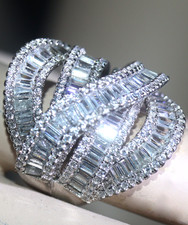 Anello a onda larga con placca