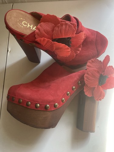 Chanel mules talons plateforme - chanel,