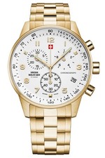Swiss Military by Chrono SM34012.03 Orologio Uomo Cronografo con Cinturino Acciaio 5 AT