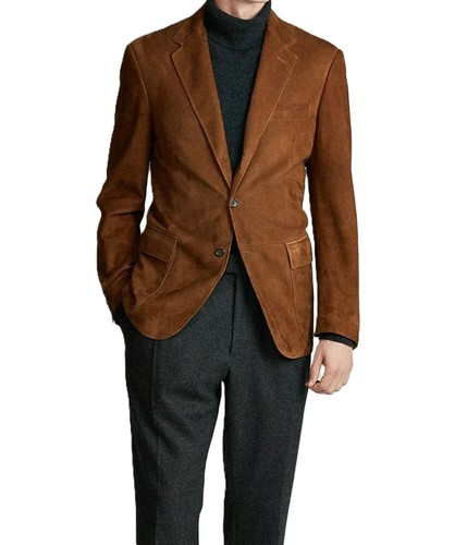 Blazer uomo scamosciato