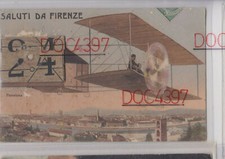 FIRENZE SALUTI VALIGETTA AEREOPLANO FPV 1914 BELLA