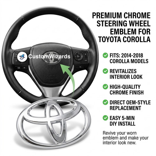 Toyota steering wheel emblem - toyota,