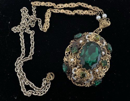 Collo strass colore verde