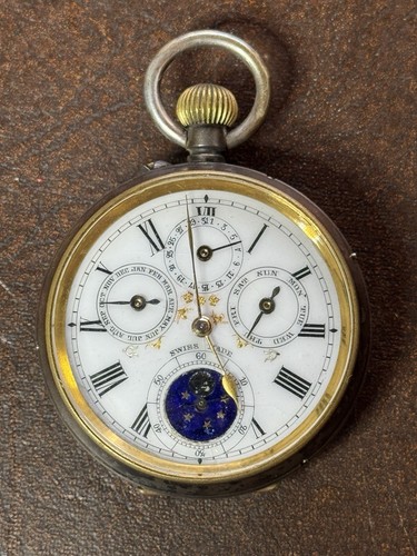 Antique triple date - antique, phase
