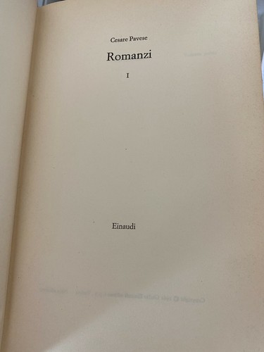 Pavese romanzi einaudi - pavese,
