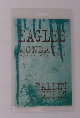 Pass backstage vintage eagles - pass,