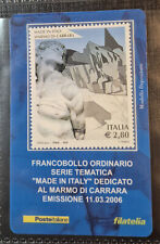 ITALIA 2006 TESSERA FILATELICA - MADE IN ITALY - MARMO DI CARRARA 2.80