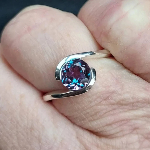 Anello gemma tonda - anello,