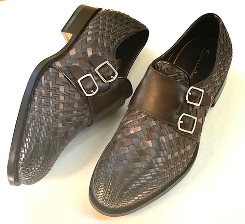 New santoni leather - new, m
