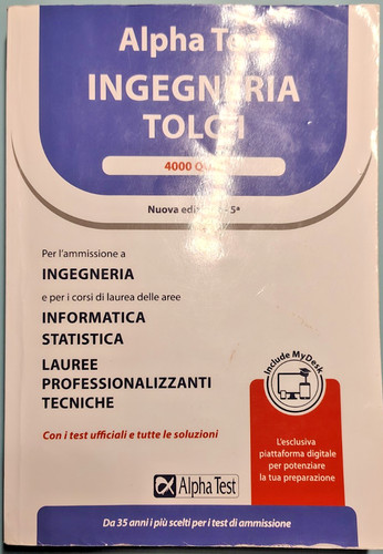 Ingegneria tolc alpha test - ingegneria,