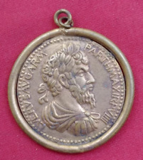 Collana ciondolo moneta romana Lucio Vero riproduzione medaglia antica vintage