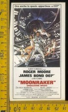 Cinema Locandina Cineadesivo Film Roger Moore James Bond 007 Moonraker