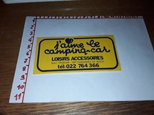 ADESIVO STICKER VINTAGE KLEBer j' aime le camping car 
