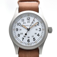 [Quasi come nuovo] Orologio Uomo Manuale HAMILTON Khaki Field H694390 Quadrante Bianco 38mm
