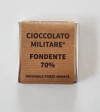 Cioccolato Militare - Fondente 70% - Tavoletta da 25 Gr - Originale Forze Armate