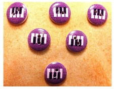 LOT 6 BOUTONS BOIS : rond