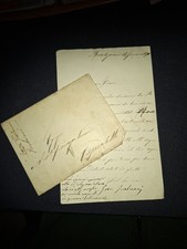 1882 Manoscritto lettera