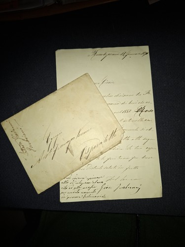 1882 manoscritto lettera - manoscritto,