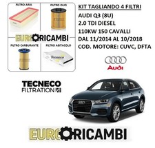 KIT TAGLIANDO 4 FILTRI AUDI Q3