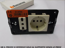 BTICINO MAGIC ART.514RN SUPPORTO 1 POSTO SCHUKO 5440/3 + 1 FRUTTO