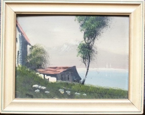 Antico quadro paesaggio - antico,