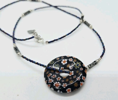Collana con ciondolo - in, vetro