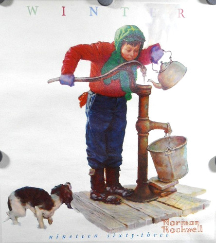 Poster calendario invernale - poster,